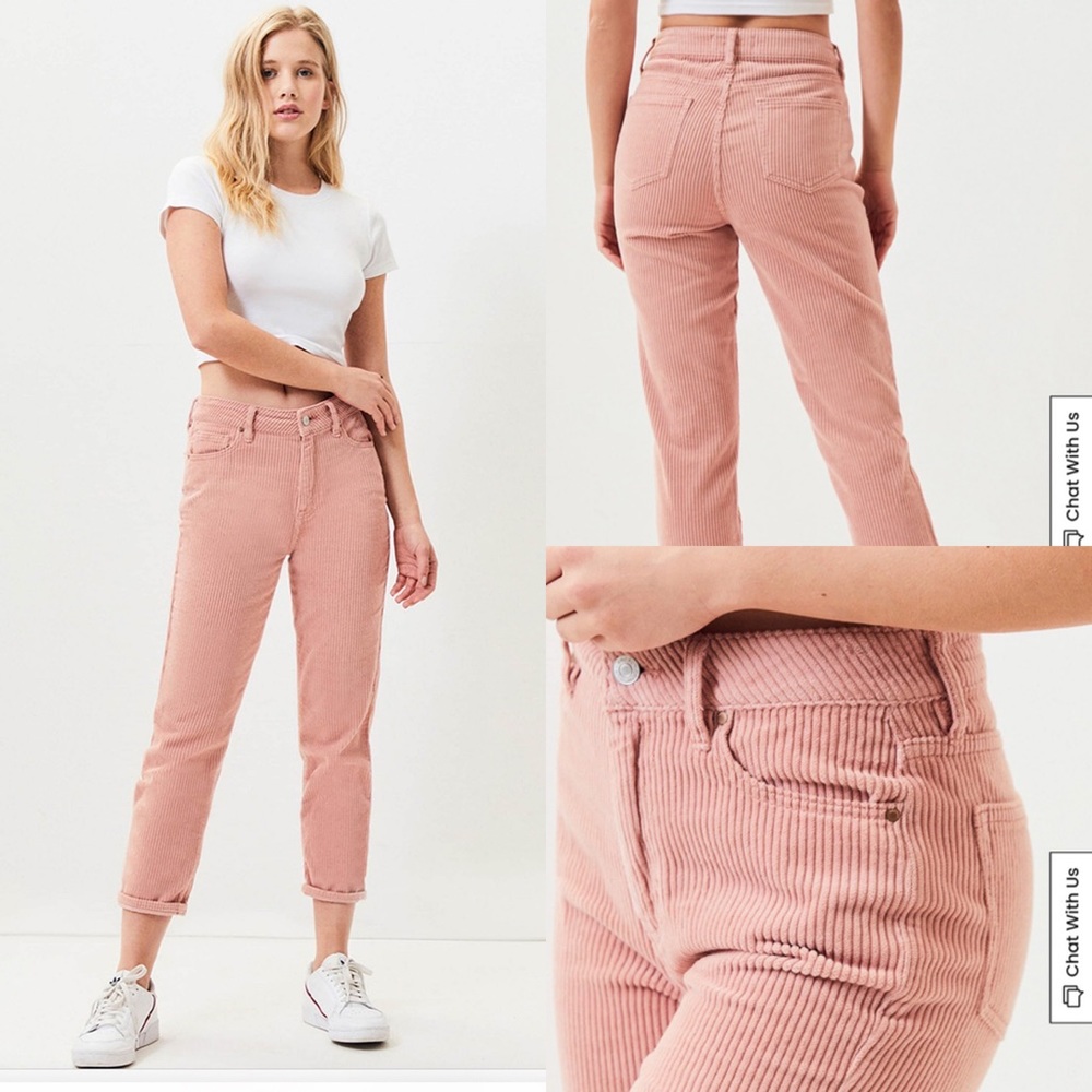 PacSun‎ Hibiscus Corduroy Mom Jeans